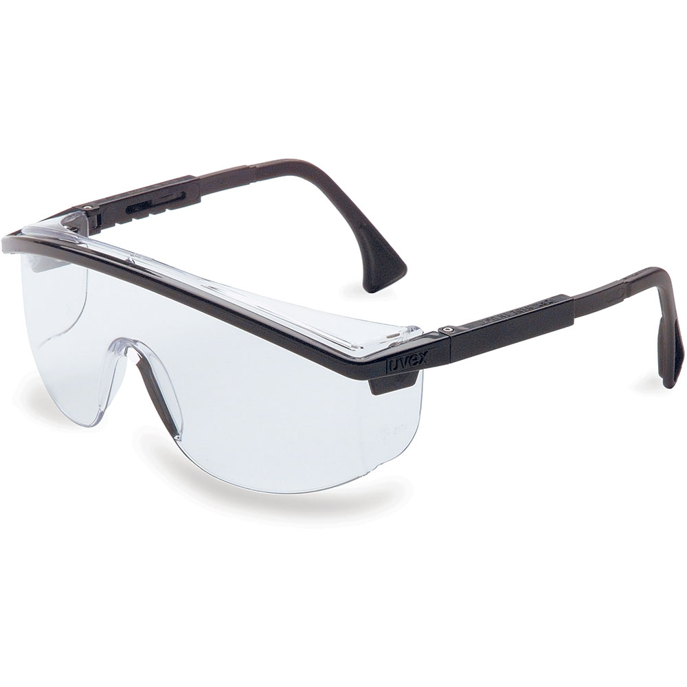 UVEX by Honeywell Astrospec 3000 Black Safety Glasses: Anti-Fog, No Foam Lining, Wraparound Frame - S1359C