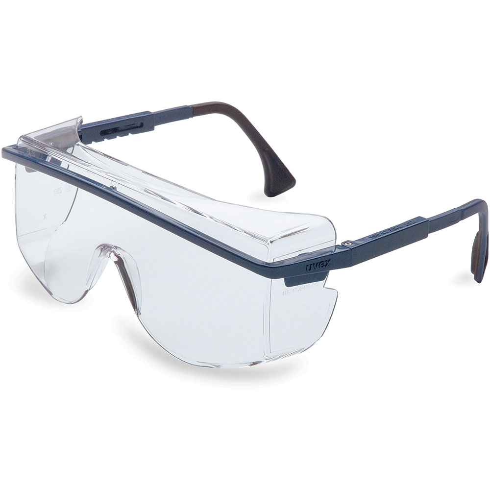 UVEX by Honeywell Astrospec 3001 Blue Safety Glasses With Clear Anti-Fog/Anti-Scratch Lens - S2510C