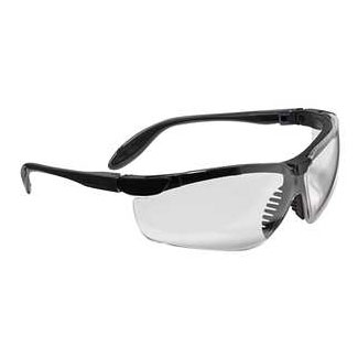 UVEX by Honeywell Genesis S Black Yellow Safety Glasses with Clear Anti-Fog Lens - S3700X