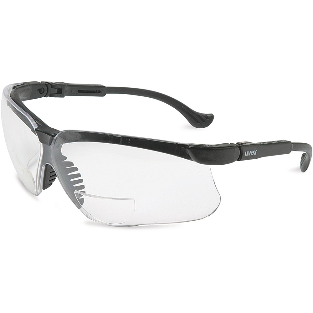 Uvex by Honeywell Genesis +1.5 Diopter Reader Safety Glasses with Clear Anti-Scratch/Hard Coat Lens - S3761