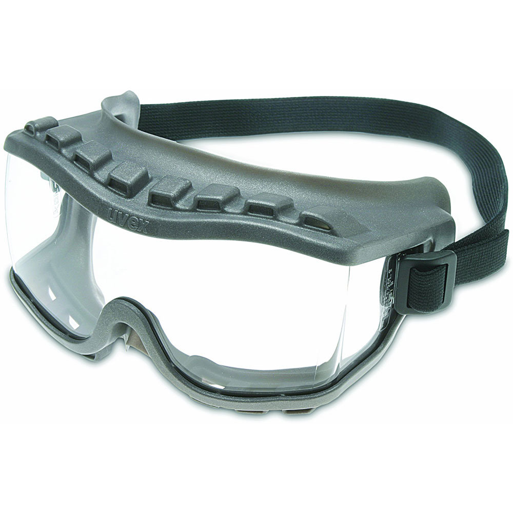 Uvex by Honeywell Strategy Direct Vent Over the Glasses Goggles with Gray Frame and Clear Uvextra Anti-Fog Lens - S3800