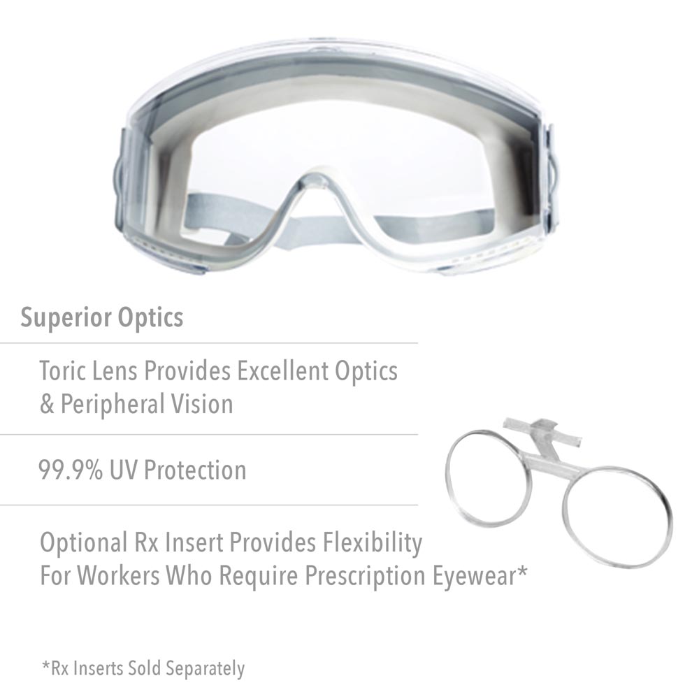 UVEX by Honeywell S3962C Stealth Safety Goggles Gray Amber