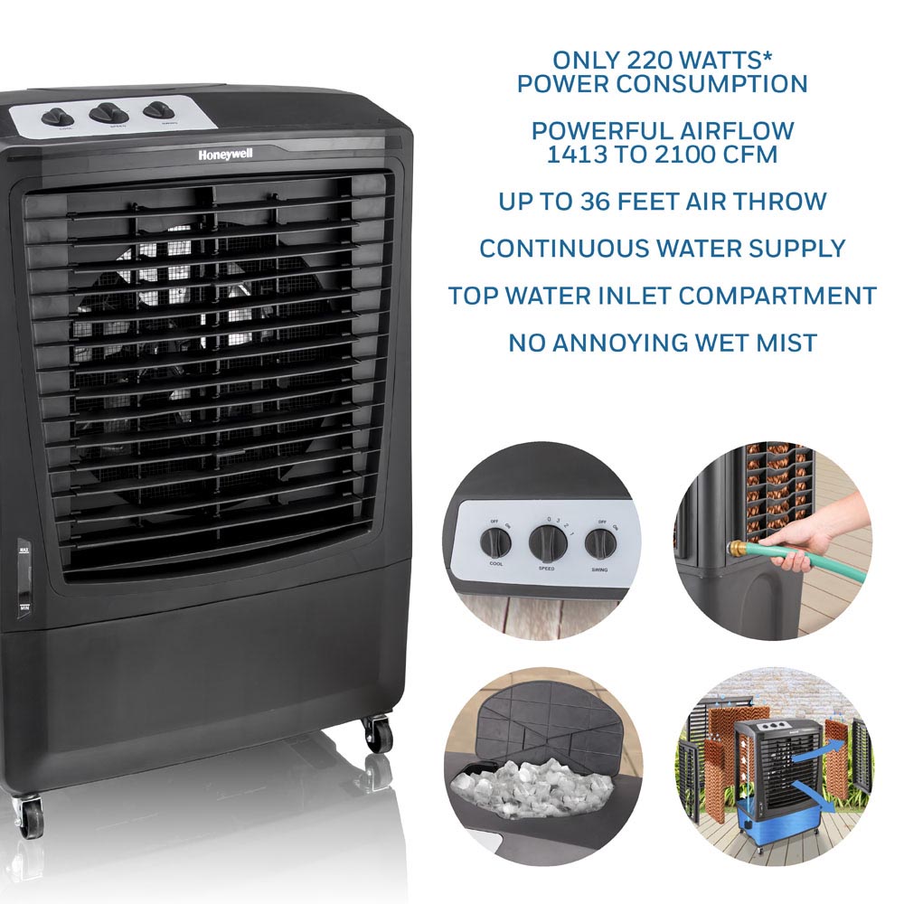 Honeywell CO610PM Outdoor Evaporative Air Cooler and Fan 14