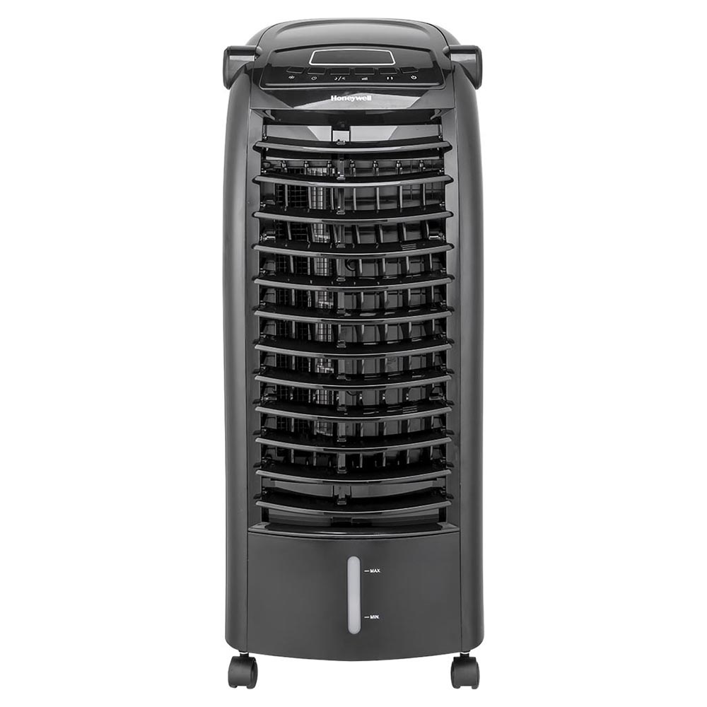 Honeywell CS074AEKK Portable Evaporative Cooler with Remote Control and Ice Pack, 200 CFM - 1.6 Gallon Tank (Black)