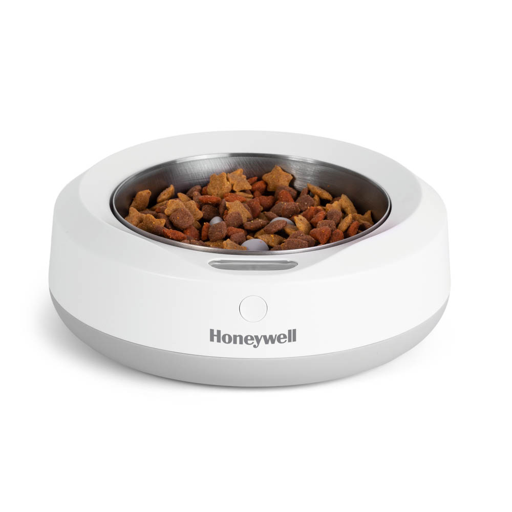 Honeywell 2-in-1 Smart Pet Bowl with Slow Feeder Insert and Feeding Monitor