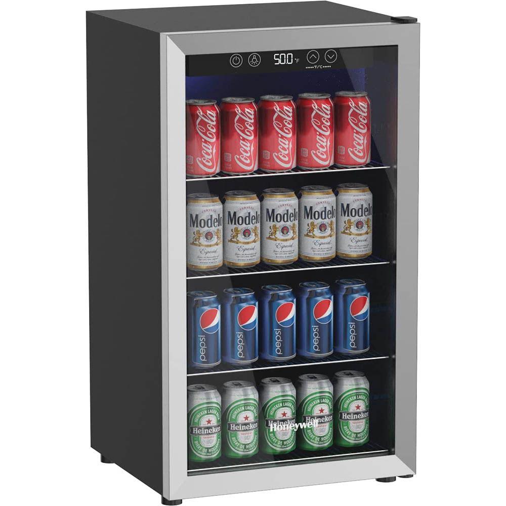 Glass Door Mini Cooler Fridge for Beer and Beverage