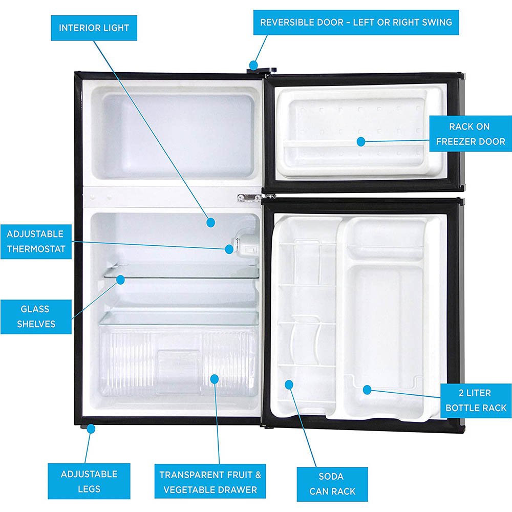 mini fridge small refrigerator freezer