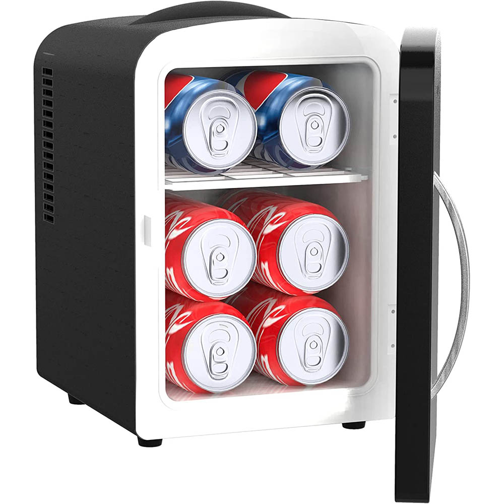 HEEPDD Mini Beauty Fridge, 4L Portable Cooler Warmer Personal Refrigerator  Multifunctional Practical Mini Fridge Includes DC12V Car Plug for Skin Care