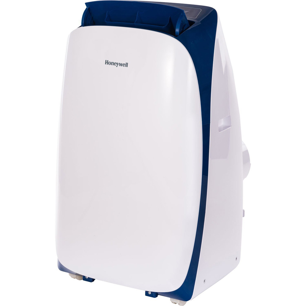 Honeywell HL10CESWB Portable Air Conditioner 10,000 BTU Cooling, with Dehumidifier & Remote (White-Blue)