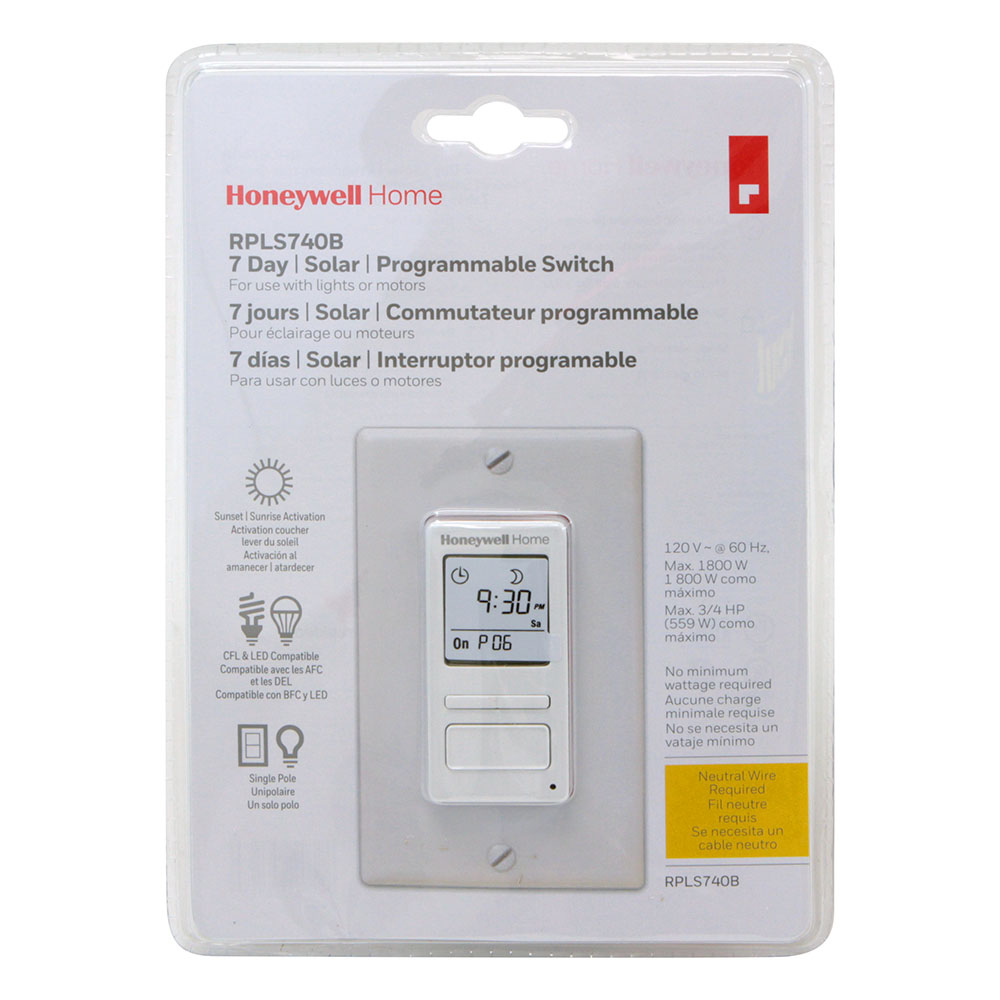 TERMOSTATO HONEYWELL PROGRAMABLE 7 DIAS