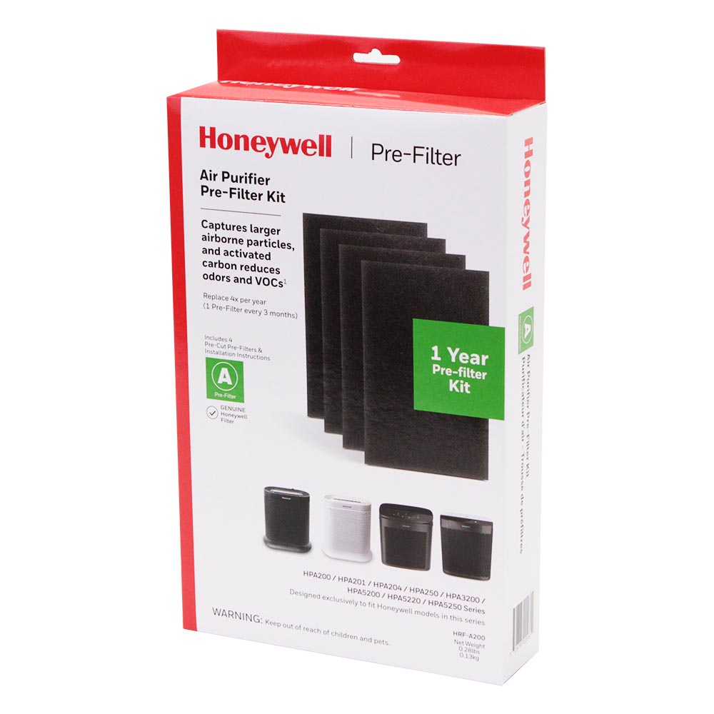 4-Pack HQRP Activated Carbon Filters for Honeywell HPA090 HPA100 HPA200 Series 