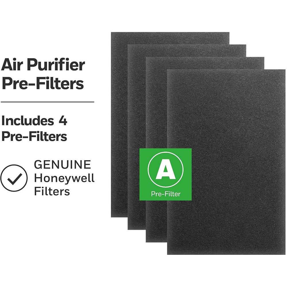 Durabasics HPA300 Pre-Filters for Honeywell Prefilter A Precut Filter HPA300 Prefilter 4 Pack Honeywell Pre Filter Replacement Honeywell A Pre Filter Prefilter for Honeywell Air Purifier HPA300 