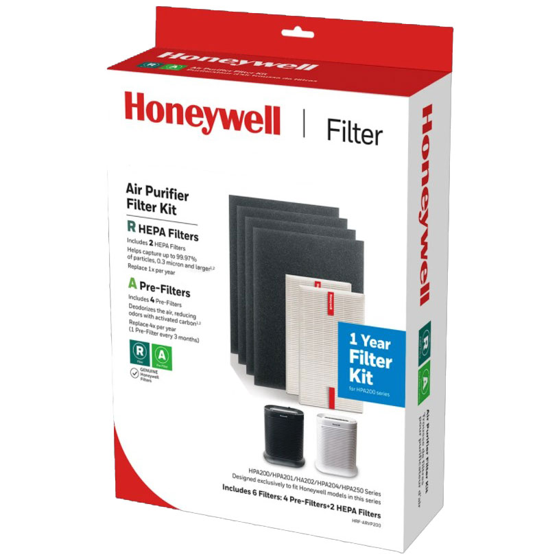 HPA250B Premium Carbon Filters 202 For Honeywell HPA200 6 Filters 204 