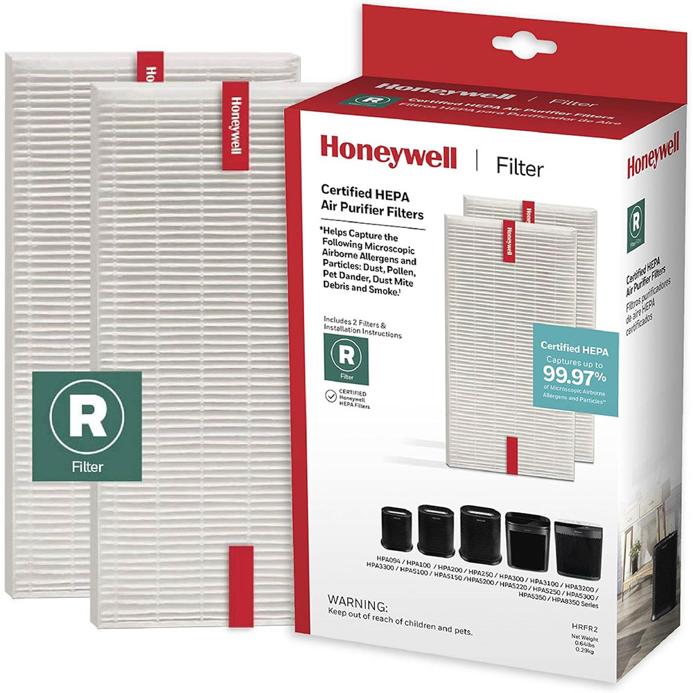 Honeywell Filter R Filtre de remplacement True HEPA - Paquet de 2, HRF-R2