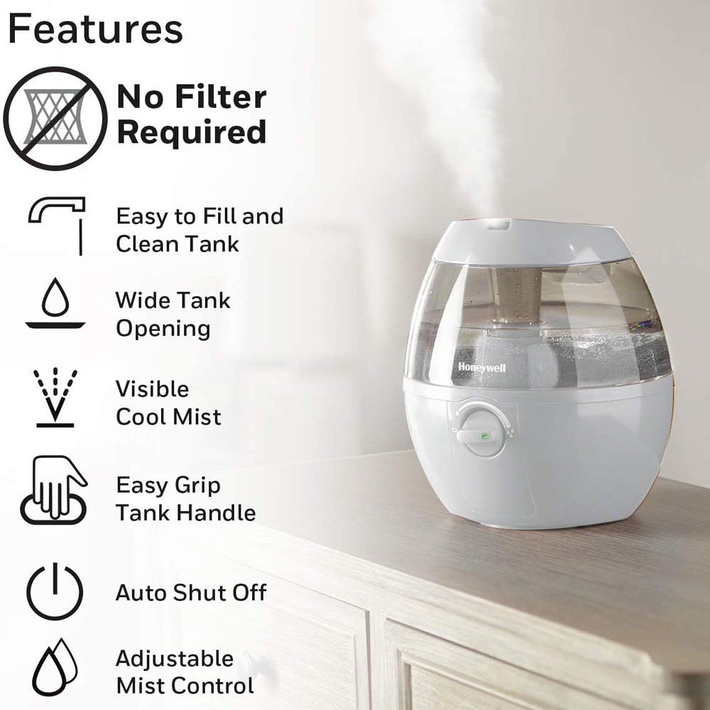 Honeywell HUL520W Mist Mate Cool Mist Humidifier White