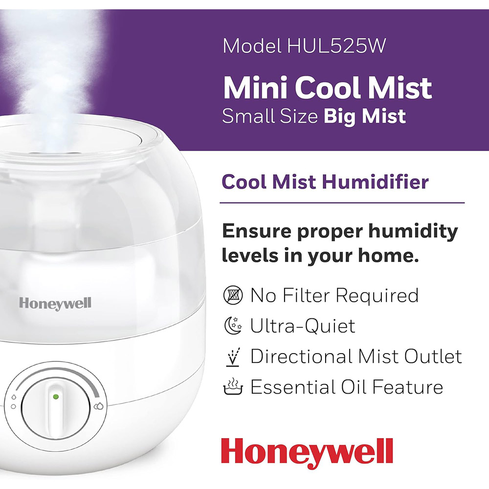 Honeywell Dual Comfort Cool + Warm Mist Humidifier - White, HWC775W