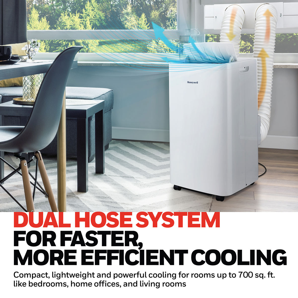 Dual portable air deals conditioner