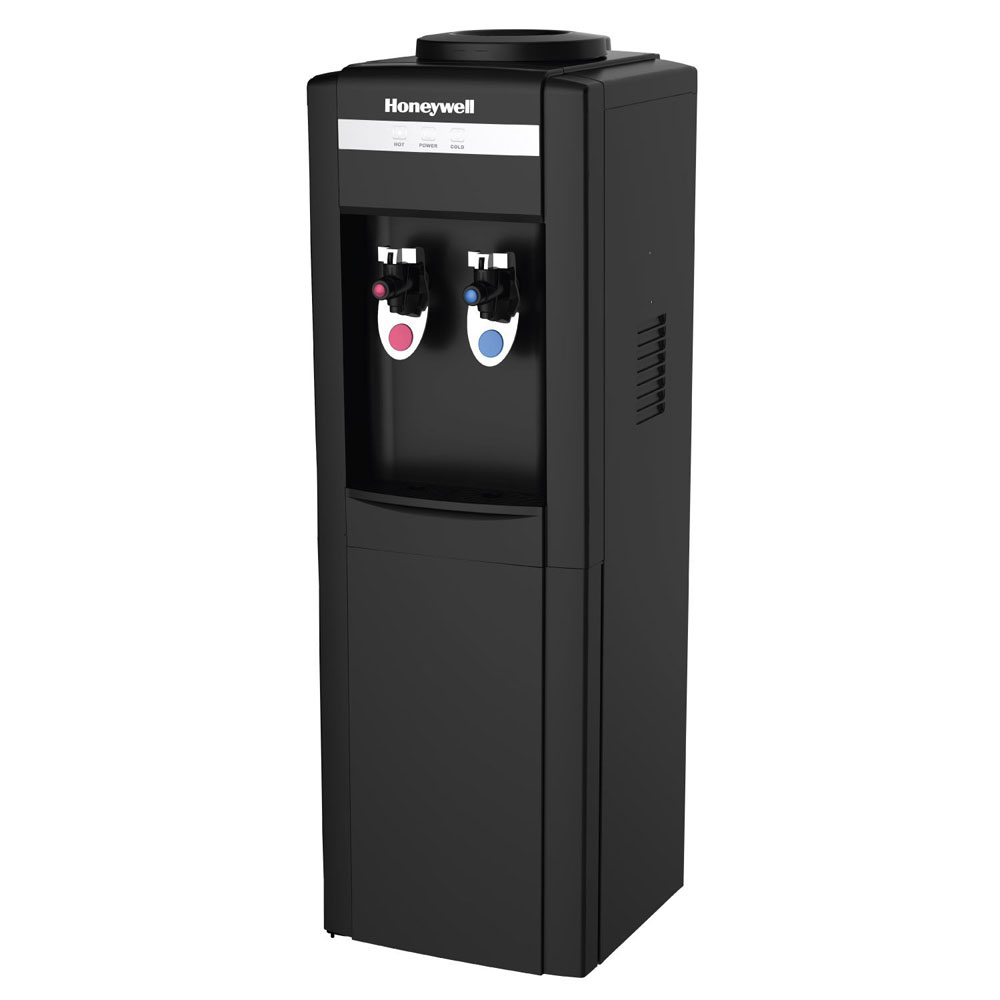 Honeywell Antibacterial Chemical-Free Technology 38-Inch Freestanding Water Cooler Dispenser, Black - HWBAP1052B2