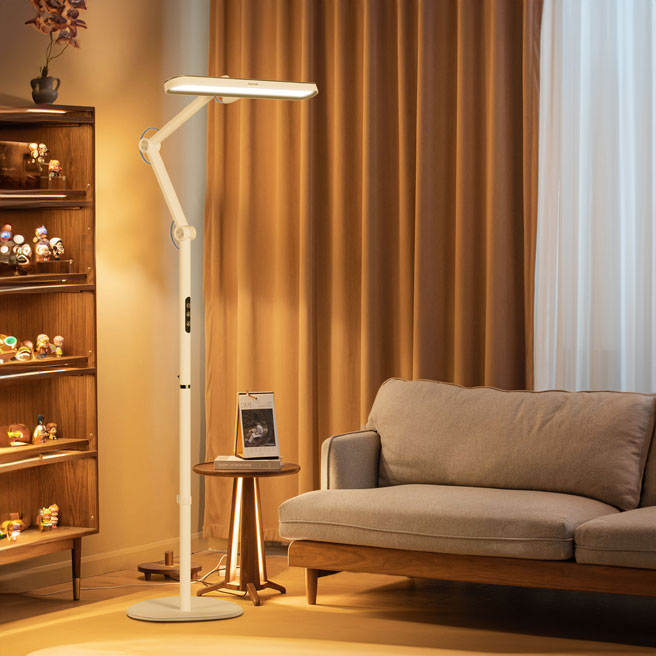 Honeywell Dimmable LED Floor Lamp with Sunturalux Technology and Dual Adjustable Arms HWL 05D01