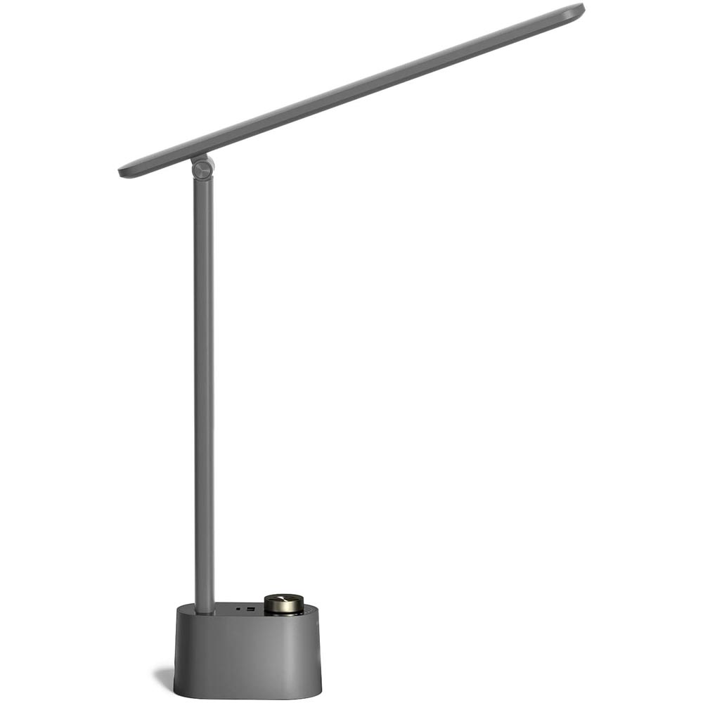 Honeywell Foldable Modern Office Table Lamp with USB A+C Charging Port, Gray - HWT-H01G