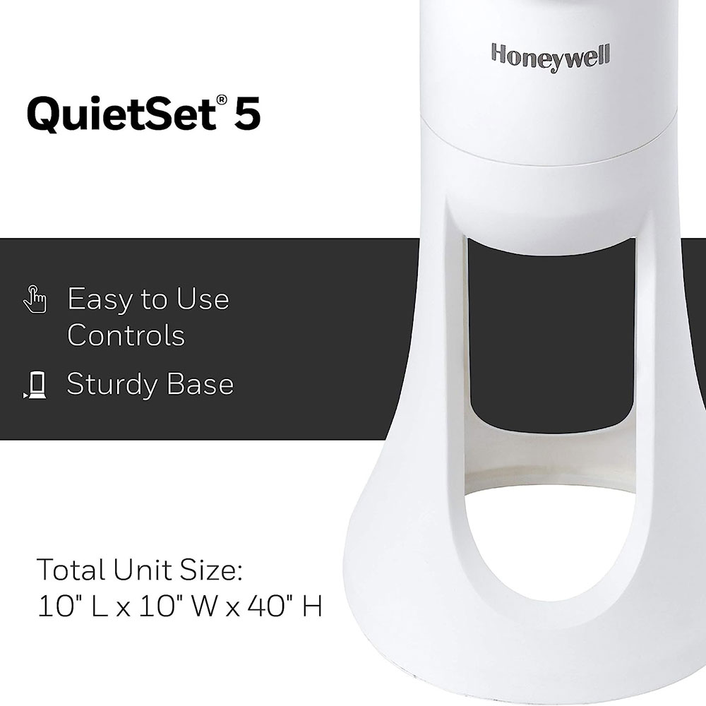 Honeywell Quietset Whole Room Tower Fan White Hyf260w