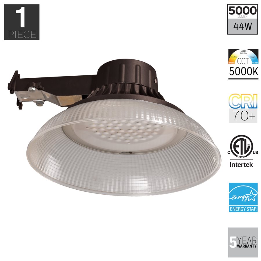 Honeywell LED Barn Light With Plastic Shade 5000 Lumen in Bronze MA095052 78