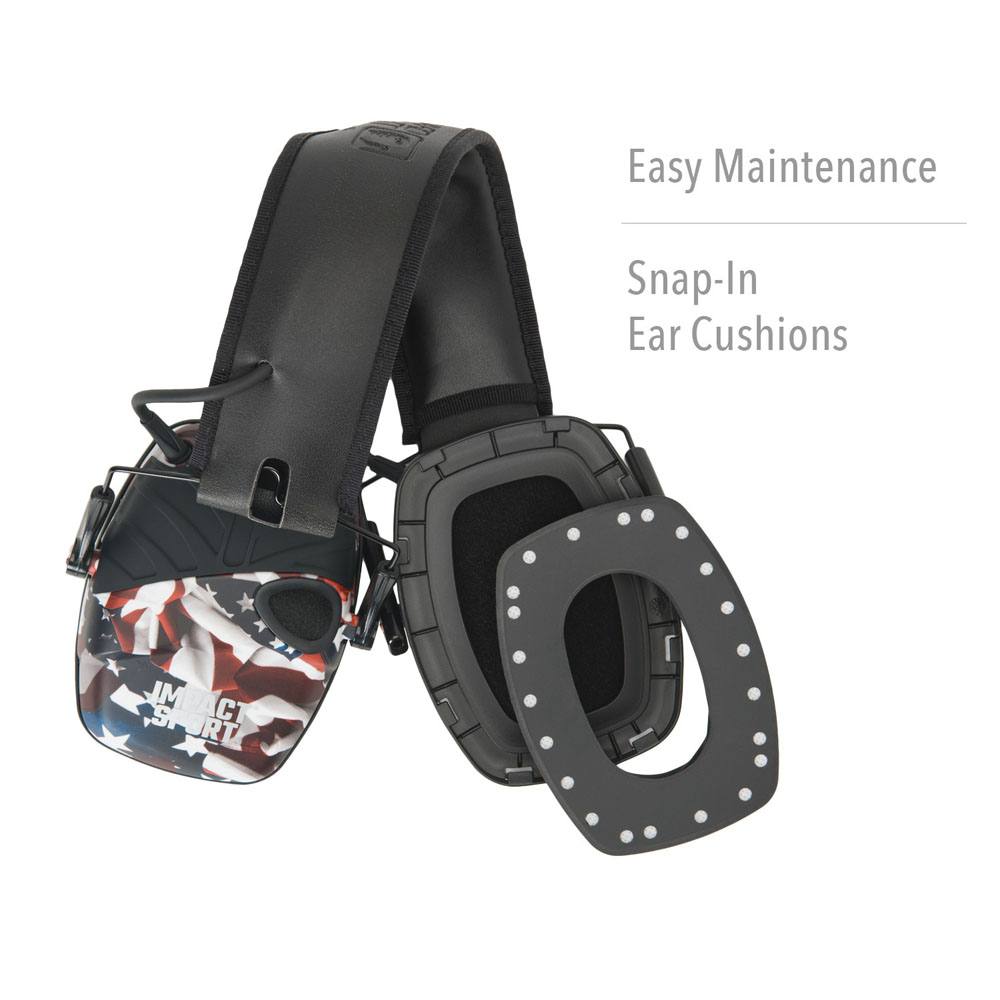 Howard Leight by Honeywell Impact Sport Shooting Earmuff, One Nation  R-02530