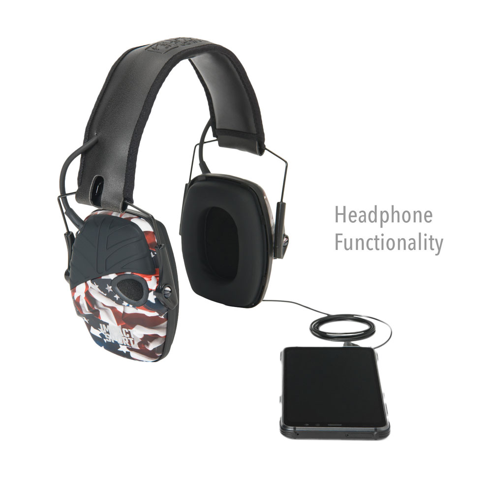 Howard Leight - Impact Sport Electronic Earmuff - One Nation Flag