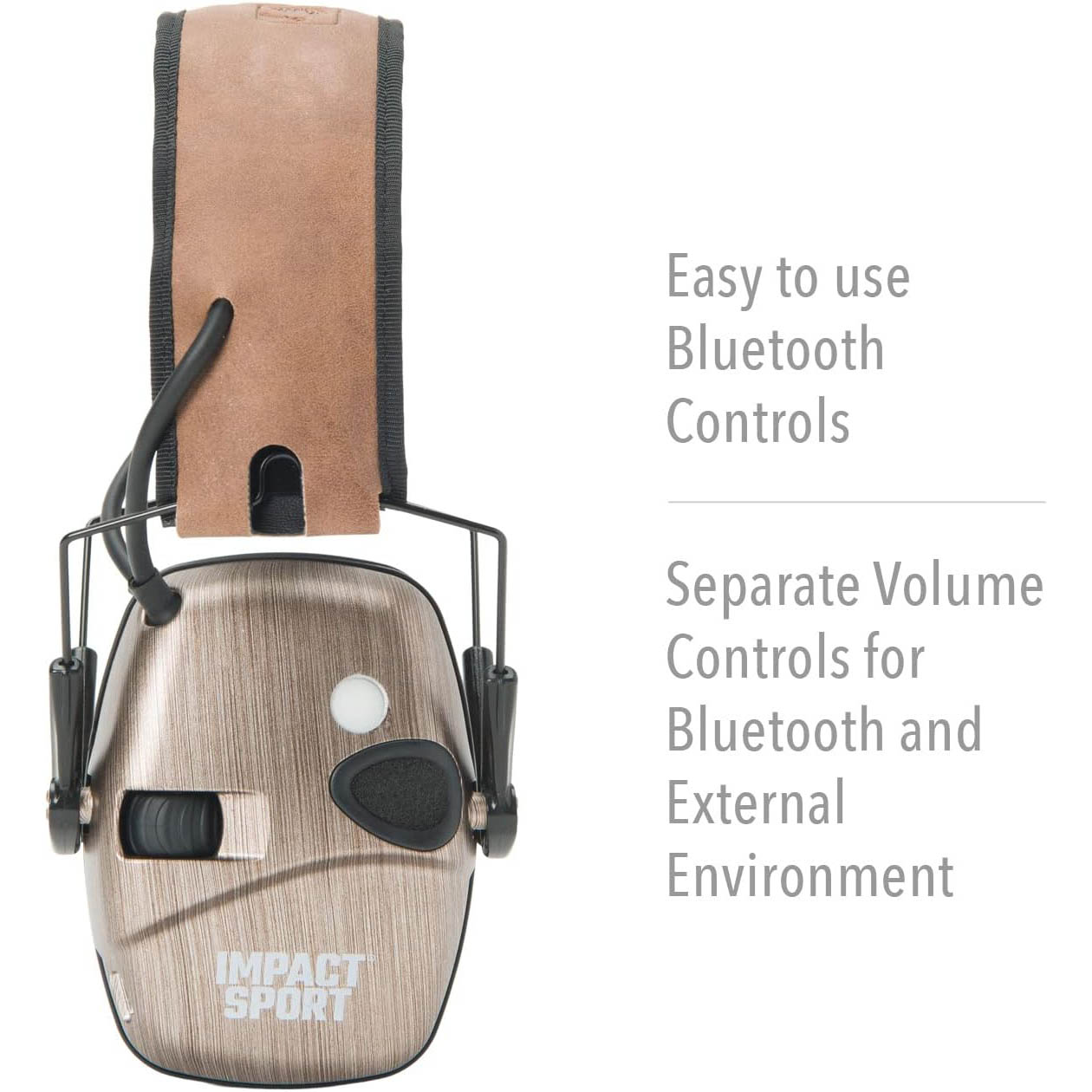 Howard Leight Bluetooth Impact Sport Shooting Earmuff Brushed Bronze
