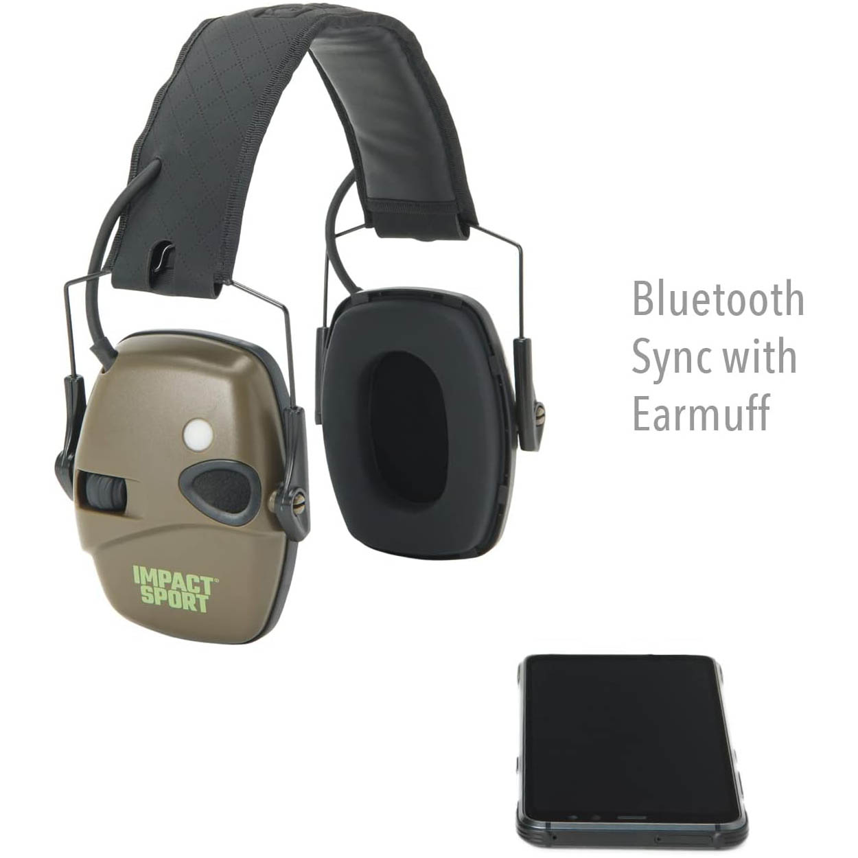 Howard Leight Impact Sport Electronic Earmuff Hearing Protection - Hunter  Green