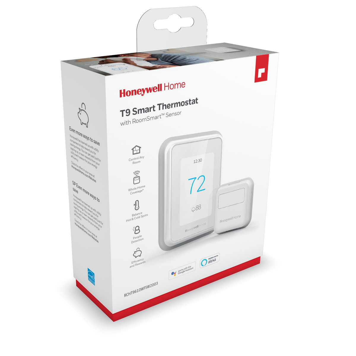 Honeywell Home T9 Wifi Thermostat with Smart Sensor