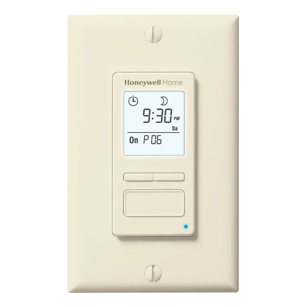 Honeywell Home Solar Light Switch Timer, Sunset to Sunrise - RPLS740B, White