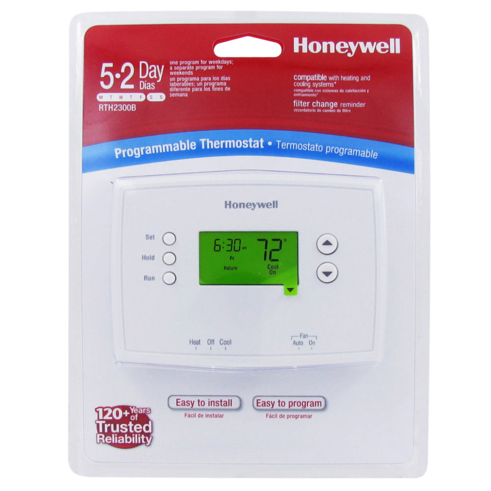 Honeywell 5-2 Day Programmable Thermostat (RTH2300B1038/E1) : :  Bricolaje y herramientas