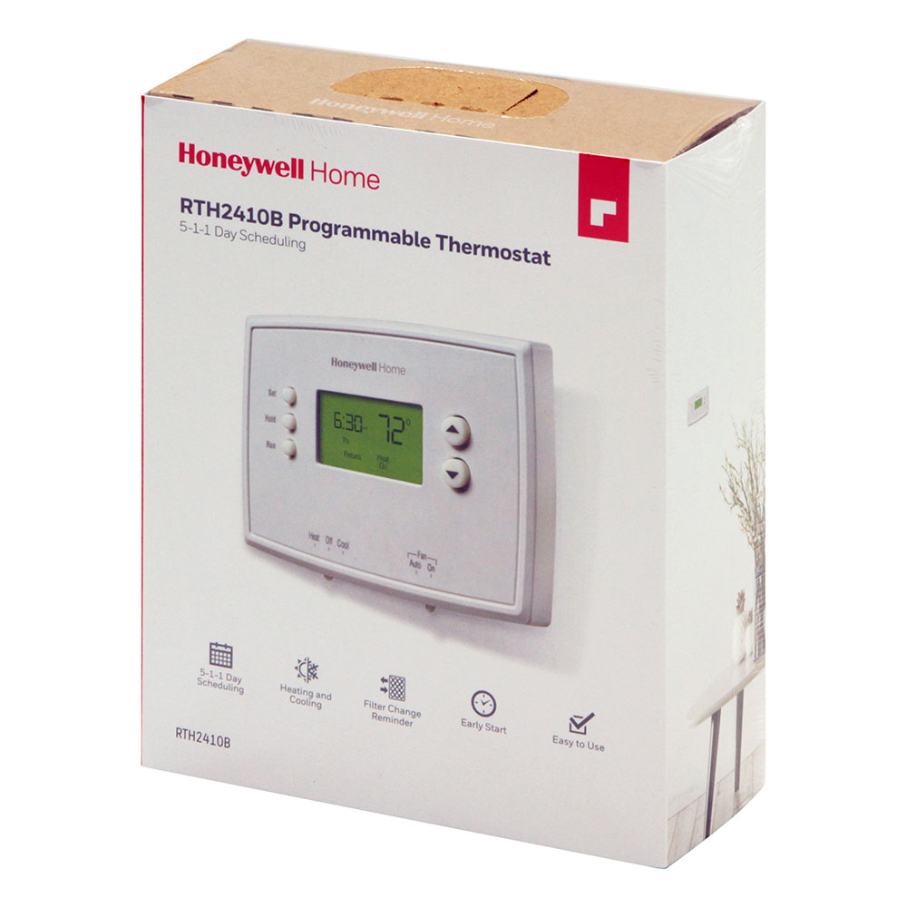 7 Day Honeywell HVAC RTH2410B 5-1-1 Day Programmable Thermostat Lot of 3 