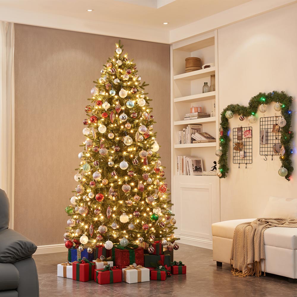 Honeywell 7.5 ft Churchill Pine Slim Artificial Christmas Tree
