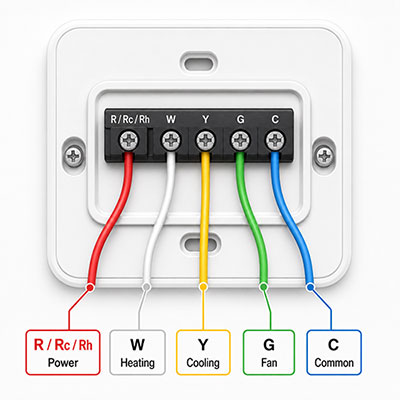 honeywell home thermostat wiring diagram
