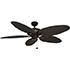 Honeywell Duvall Tropical Palm Leaf Indoor and Outdoor Ceiling Fan, Bronze, 52-Inch - 50201