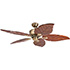 Honeywell Willow View Indoor Ceiling Fan, Brass Tropical, 52-Inch - 50502