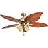 Honeywell Royal Palm Tropical LED Ceiling Fan - 52 Inch Aged Brass