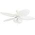 Honeywell Palm Lake Indoor and Outdoor Tropical Ceiling Fan with Bowl Light, White LED, 52-Inch - 50509