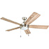 Honeywell Ventnor Indoor Ceiling Fan, Modern Brushed Nickel, 52-Inch - 50606