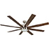 Honeywell Xerxes LED Remote Control Ceiling Fan - 62 Inch, Brushed Nickel