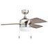 Honeywell Barcadero Modern LED Ceiling Fan - 44 Inch, Nickel