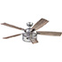 Honeywell Carnegie Rustic Chic Ceiling Fan with Lights - 52 Inch, Pewter