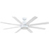 Honeywell Xerxes Indoor Ceiling Fan, Bright White, 62-Inch - 51628
