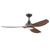 Honeywell Sirro Indoor or Covered Outdoor Ceiling Fan with Chocolate Auburn Blades and Adjustable LED Light, 52-Inch, Matte Black - 53027-03