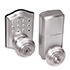 Honeywell Digital Entry Keypad Door Lock with Door in Satin Nickel, 8732301L