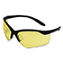 Howard Leight by Honeywell Vapor II Shooting Safety Eyewear, Black frame, Amber Lens, Anti-Fog Lens Coating - R-01536