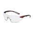 Honeywell Uvex Ignite Safety Eyewear, Frameless Design, Red and Silver Metallic Temples, Clear Lens, Anti-Fog Lens Coating - RWS-51037