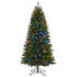 Honeywell 6.5 ft Slim Eagle Peak Dual Color Pre-Lit Artificial Christmas Tree